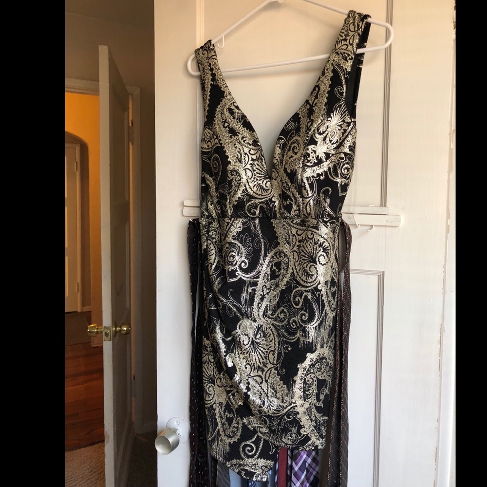 Black & Gold cocktail dress